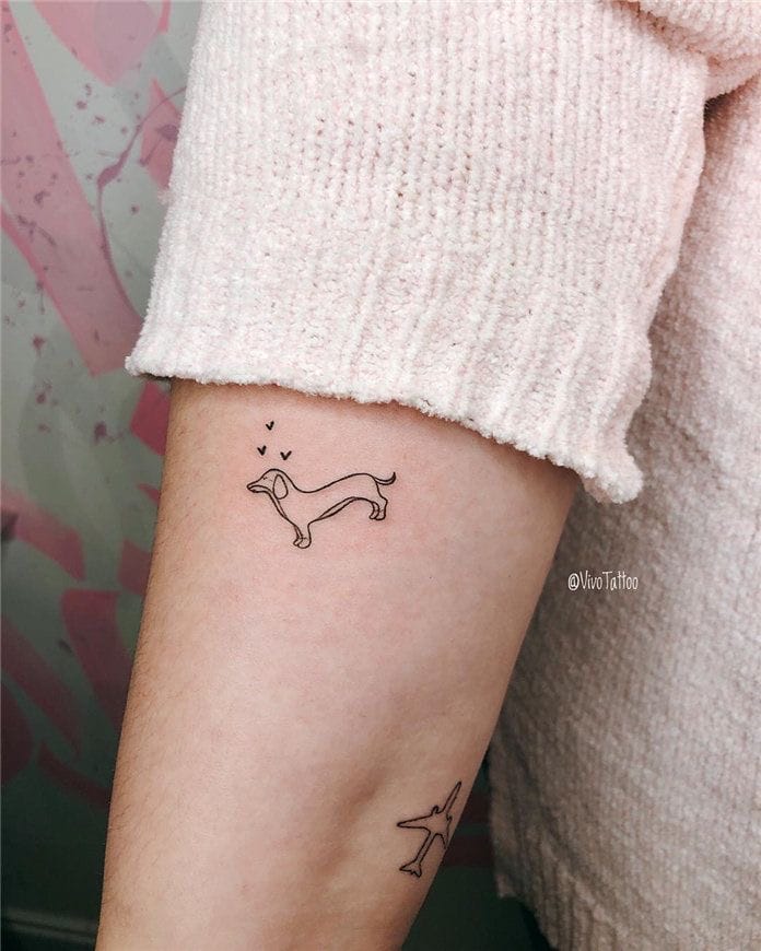 Learn 94+ about minimalist dog tattoo latest .vn